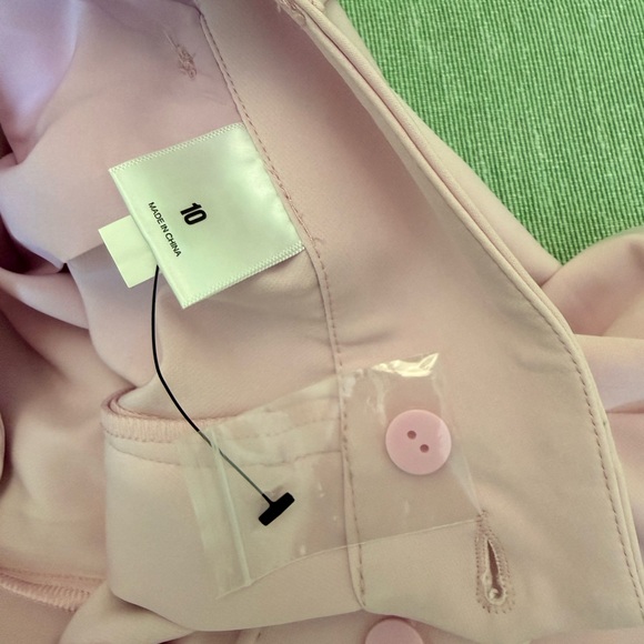 Express High Rise Tailored Shorts Blush Pink Size 10 - Picture 8 of 13